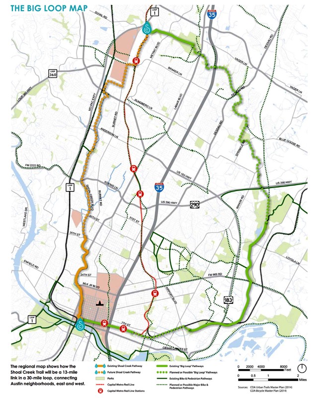 An illustration of what the proposed trail expansion would look like once connected to the existing trails, which will then be called the “Big Loop”.