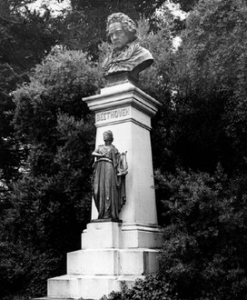 Ludwig von Beethoven Monument in the Music Concourse at Golden Gate Park