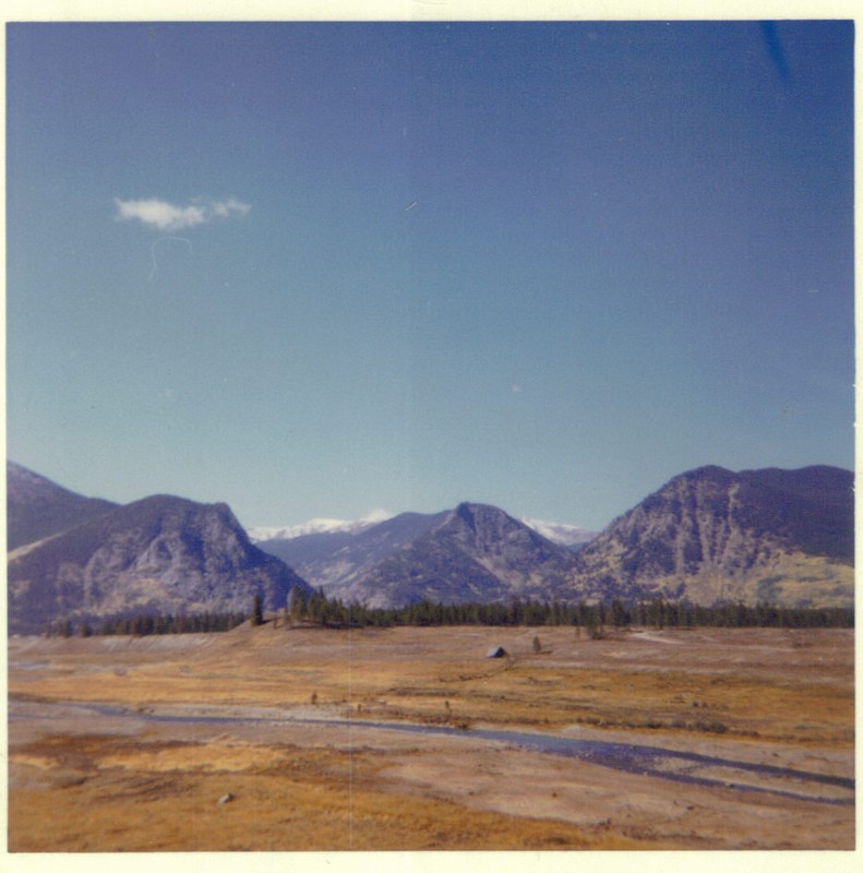 This photo was snapped after the Dillon Reservoir was completed but not yet filled up with water. Frisco now hosts a full marina and visitors travel from around Colorado to spend time at the lake. From left to right: Mount Royal, Wichita Mountain, and Chief Mountain.