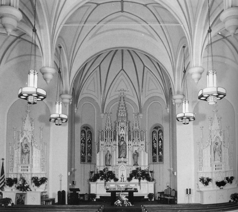 Interior of St. Patrick's Church.