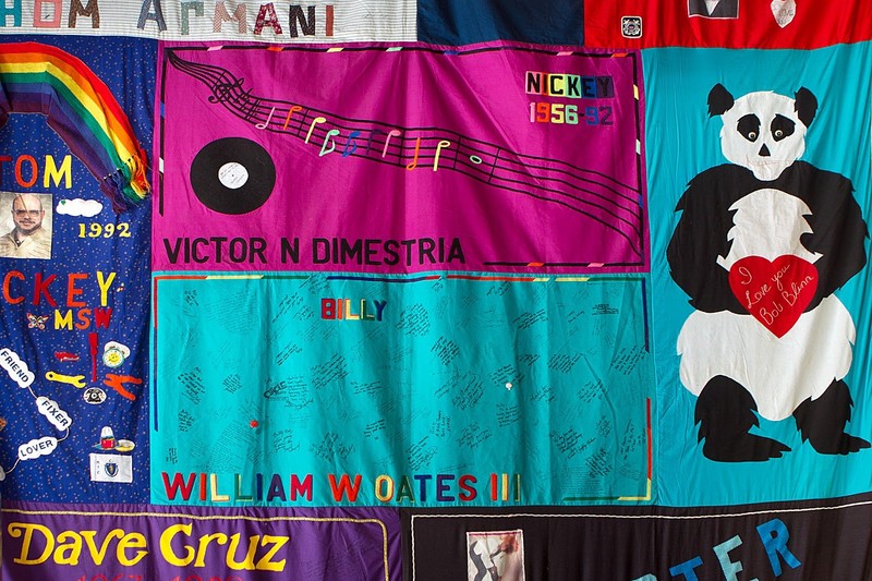 Interactive AIDS Quilt