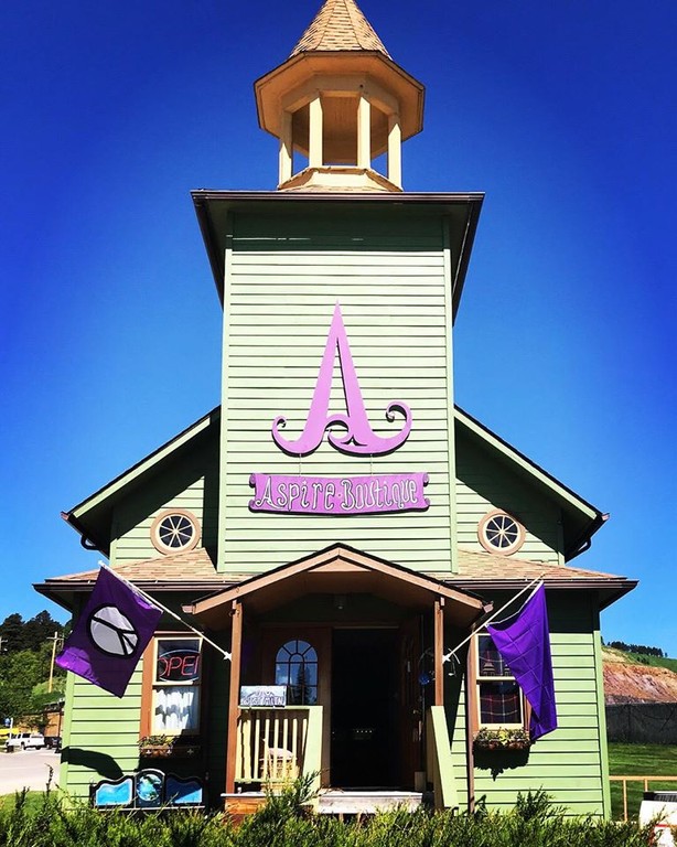 The old Finnish Evangelical Lutheran Church was built in 1891 and is now home to Aspire Boutique.