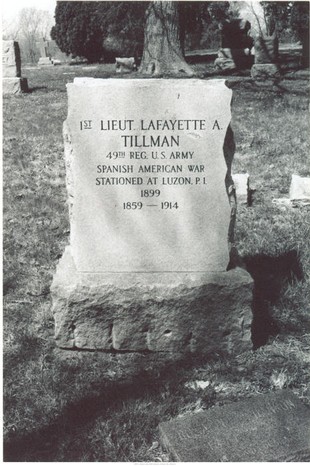 Lafayette A. Tillman, one of the first African Americans appointed to the Kansas City police force, is buried in Highland Cemetery.