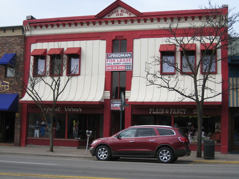 Morse Block, east elevation, 2011