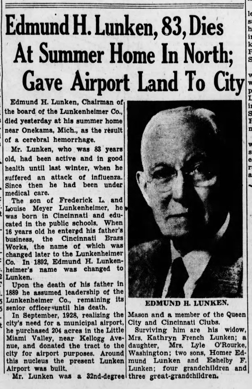 Lunken Airport benefactor dies