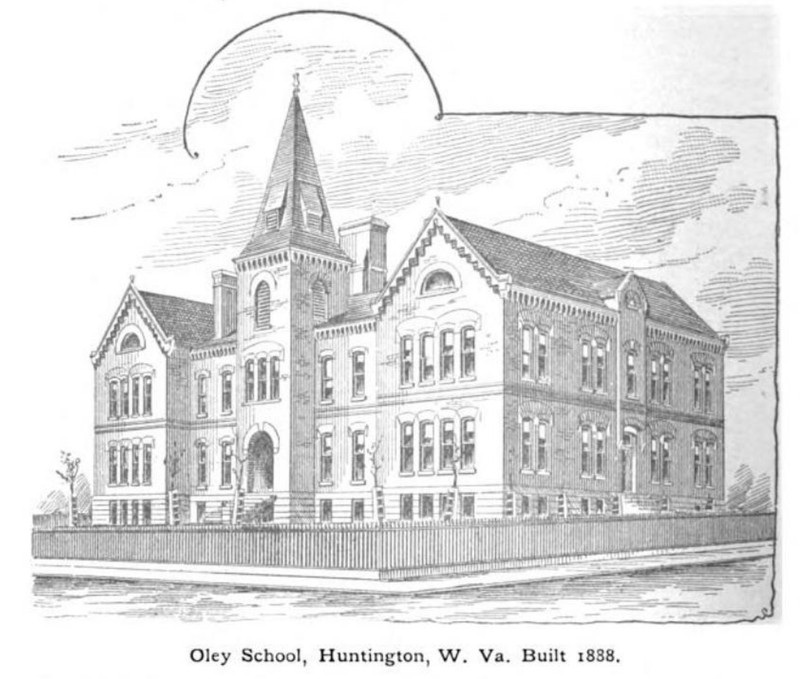 Oley School as it appeared in 1893