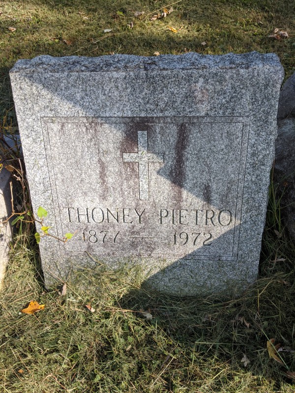 Pietro's grave.