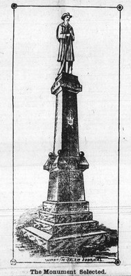 Thomas Delahunty’s original concept drawing for the monument.