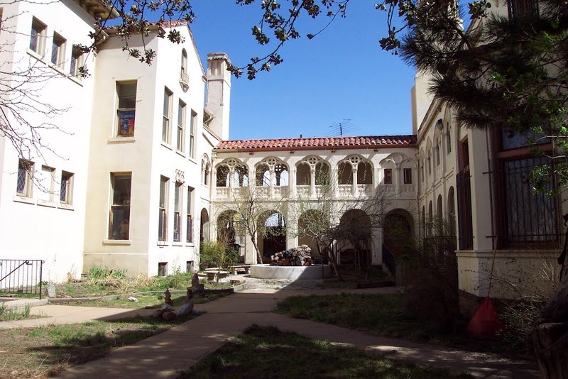 The enclosed courtyard