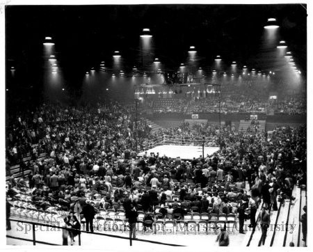 Boxing event at the Field House, 1950's
