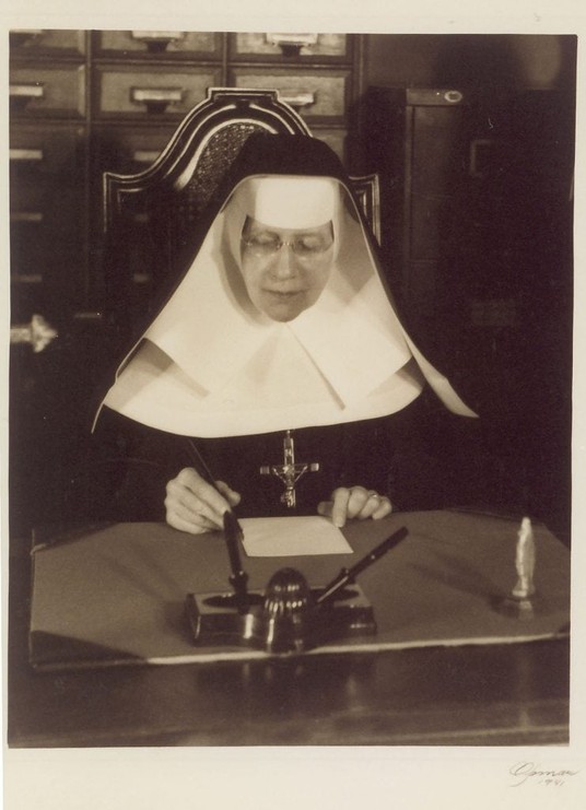 Katharine Drexel Working at Her Desk