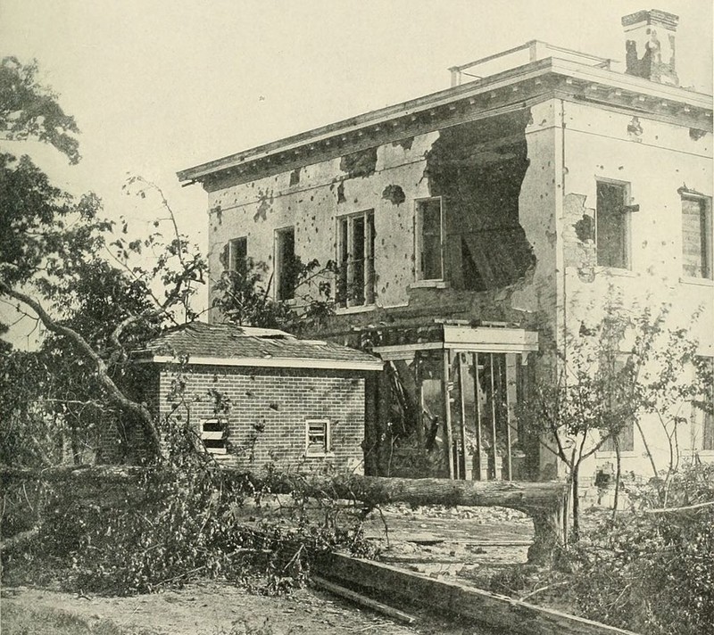 The Potter (or Ponder) House in Atlanta housed Confederate sharpshooters until Union artillery made a special target of it.
