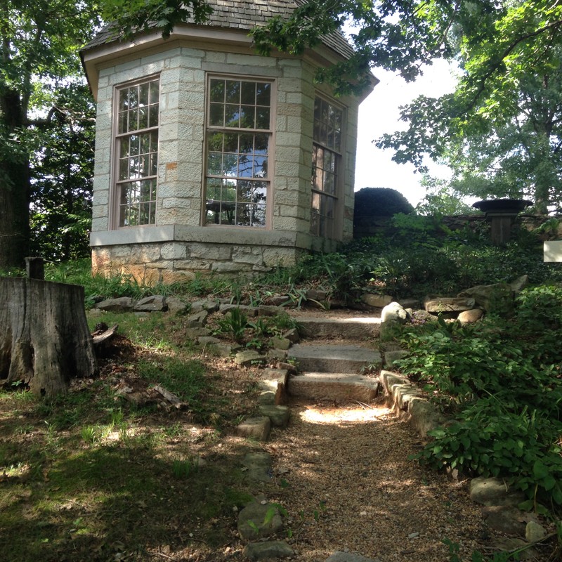 Summer House from the grove looking up