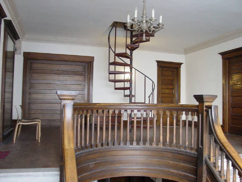 The second floor of the George J. Renner Jr. House before renovation