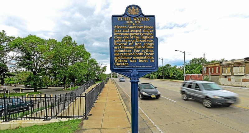 Ethel Waters Commemorative Marker - Route 291 - Chester, Pennsylvania