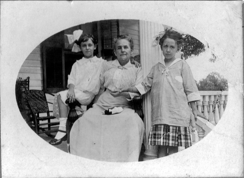 Mrs. Georgia Watson with her granddaughters, Georgia Lee and Georgia Watson