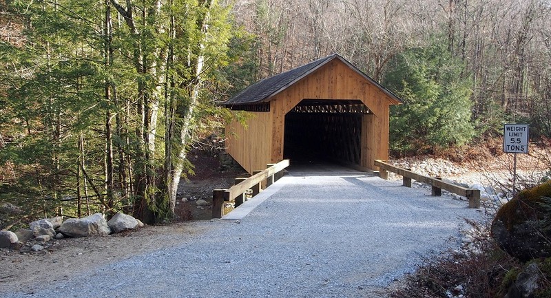 The newly renovated bridge and approach. 