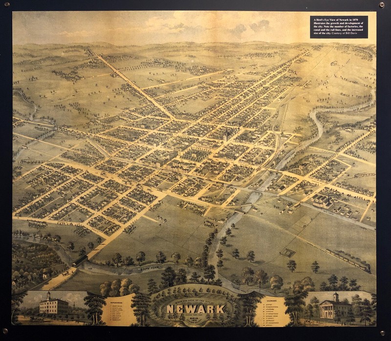 As you can see from this 1870 map of Newark, much of what is now part of the city was once open farmland. Much of the city's economy was associated with agriculture.