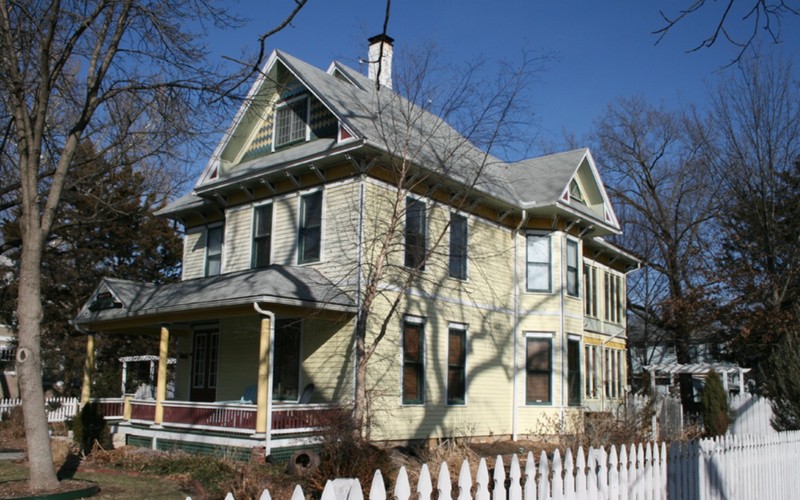 2008 photograph of Edward House home by Hernly Associates (Kansas Historic Resources Inventory database)