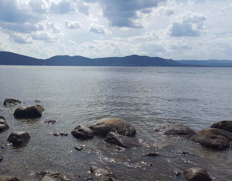 View of the Hudson River from Croton Point Park.