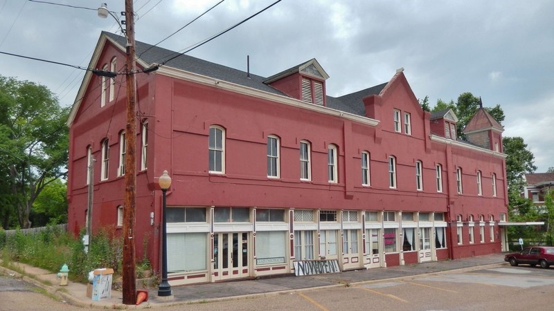 The former Ginocchio Hotel was built in 1896 and is now home to a restaurant.