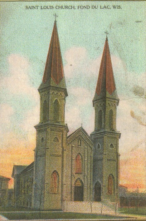 Artist's rendering of St. Louis Church, c. 1910.