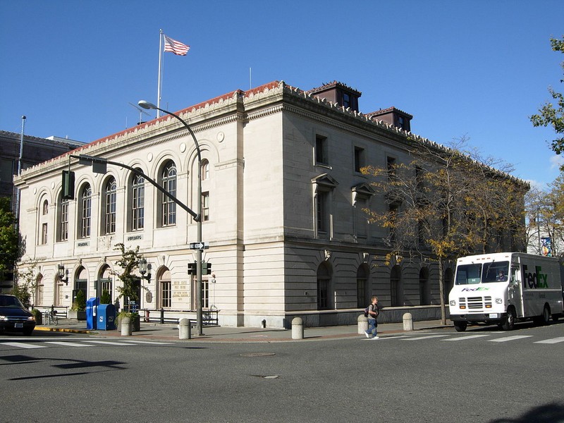 The former U.S. Post Office Courthouse was built in 1913 and is the finest example of Second Italian Renaissance Revival architecture in the city.