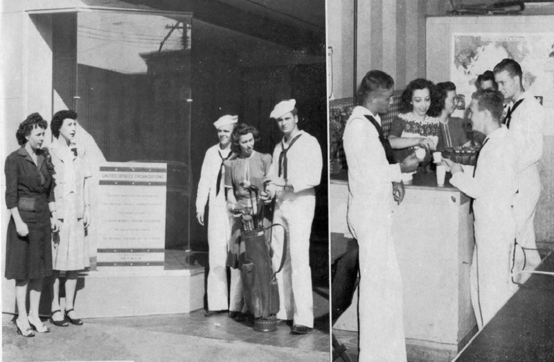 USO Scenes, N. Trenton Street, c. 1944-45
