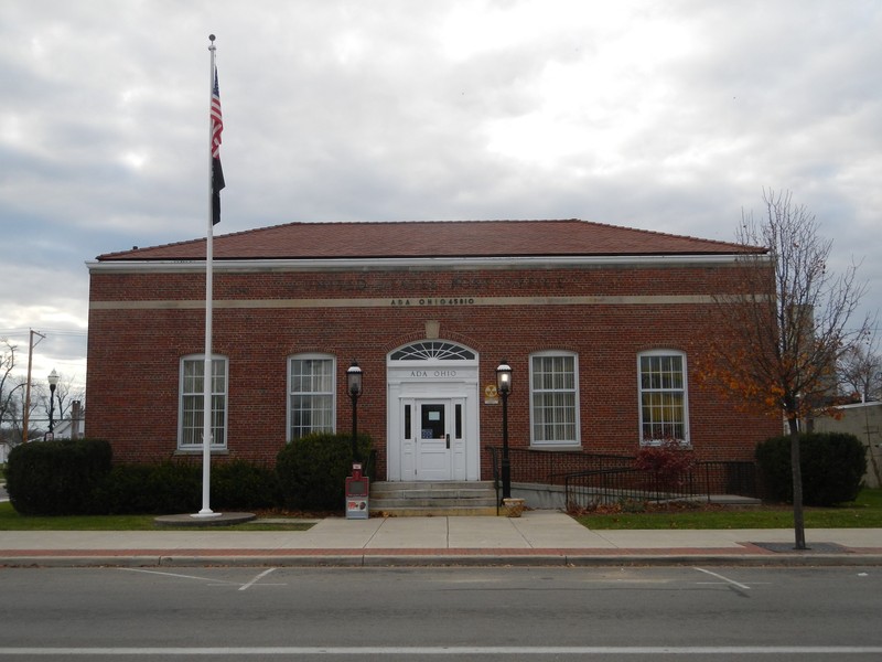 Post Office today on 131 S Main Street Ada, Ohio.