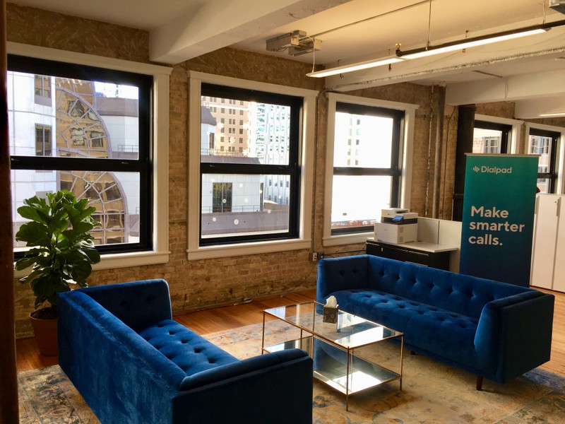 The inside of an office in the Scarbrough Building