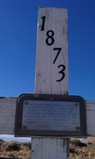 The cross marker of the battle