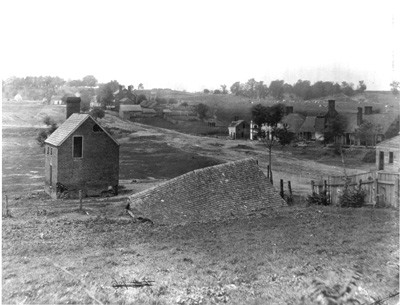 Circa 1860-1865, this photo is of a portion of the grounds the Union had to march, then charge, through in order to reach Confederate lines in the distant center...while under fire from artillery. 