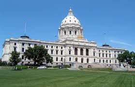 The Minnesota State Capitol features a limestone interior made from local stone. The interior also features marble from all around the world. 