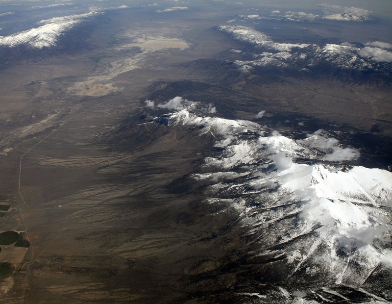 Wheeler Peak as seen from the air.