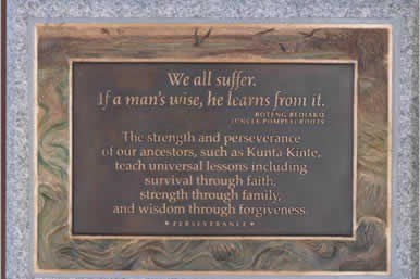 One of the Many Plaques on Display