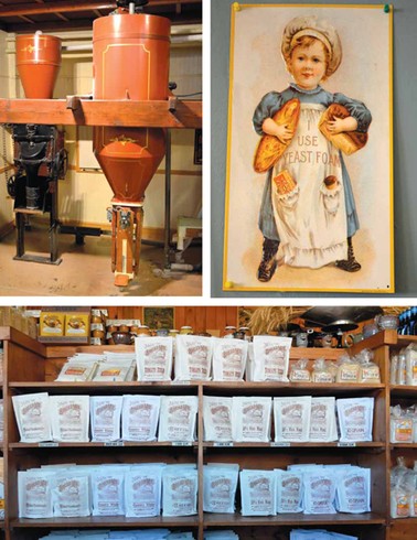 Shelves at Moores' Flour Mill