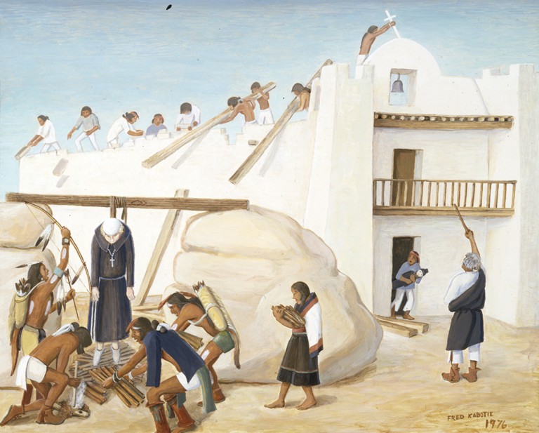 Priest Being Put to Death in Pueblo Rebellion