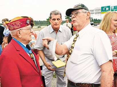 Woody Williams at the ceremony