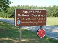 Entrance sign to the cemetery.