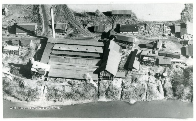 Aerial view of Dickinson Salt Works