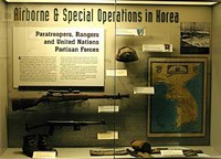 This display talks about the Airborne's role in the Korean War.