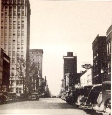 Fourth Avenue looking west from 12th Street