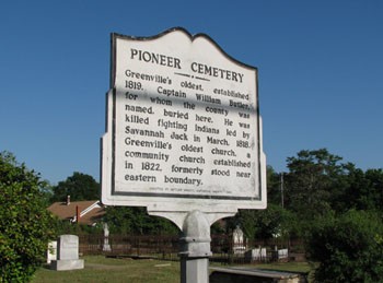 Pioneer Cemetery Historic Marker