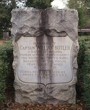 Captain William Butler's Grave in Pioneer Cemetery