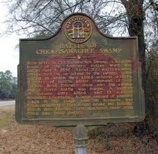 Battle of Chickasawachee Swamp Marker