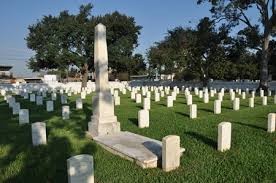 Massachusetts Monument was dedicated in 1909 and honors Union troops who died in the Gulf region.