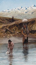 "Zuni Watering Hole" by Henry François Farny