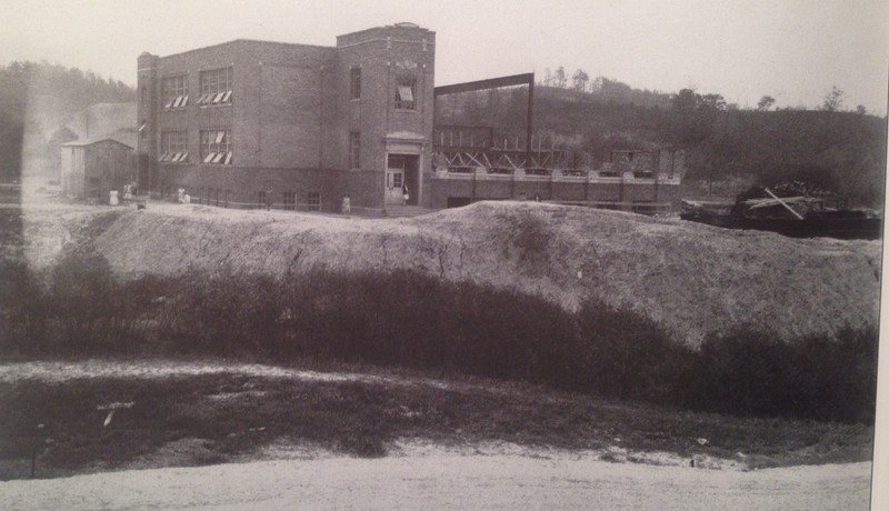 Guyan Valley High School under construction in 1926