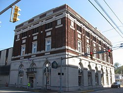 The Masonic Lodge in downtown Parkersburg 