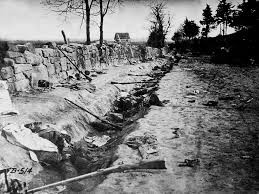 Confederate dead in the Sunken Road, Marye's Heights, May 3, 1863